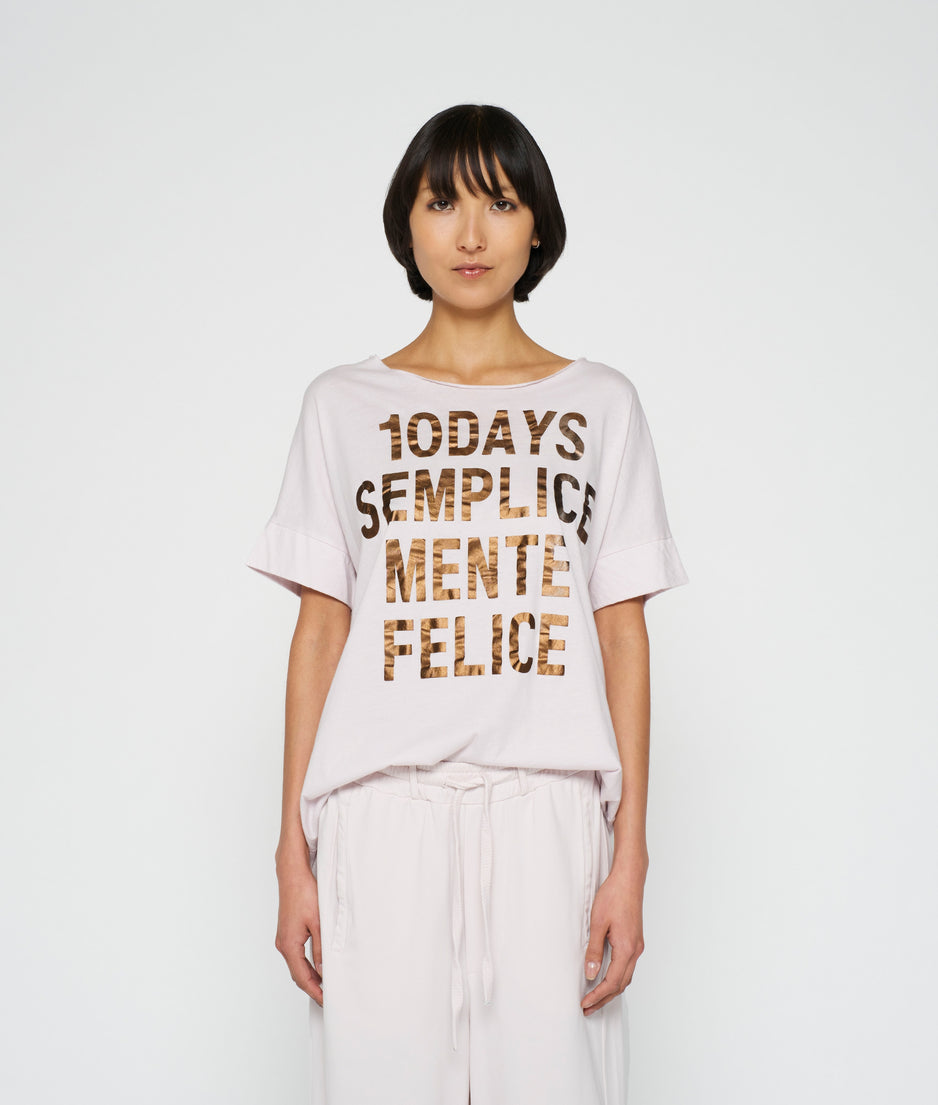 statement tee | pale lilac