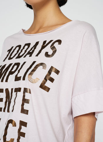 statement tee | pale lilac