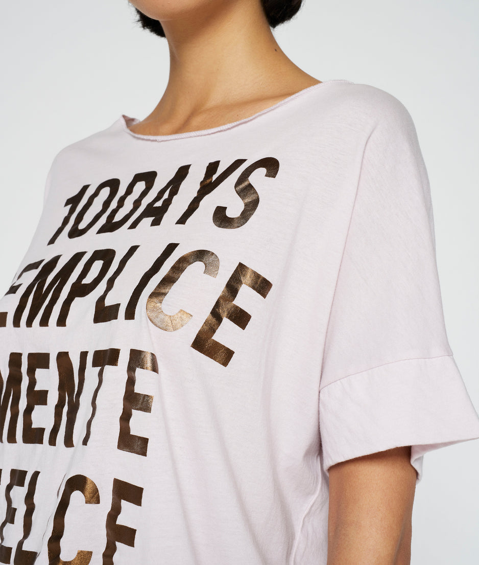 statement tee | pale lilac