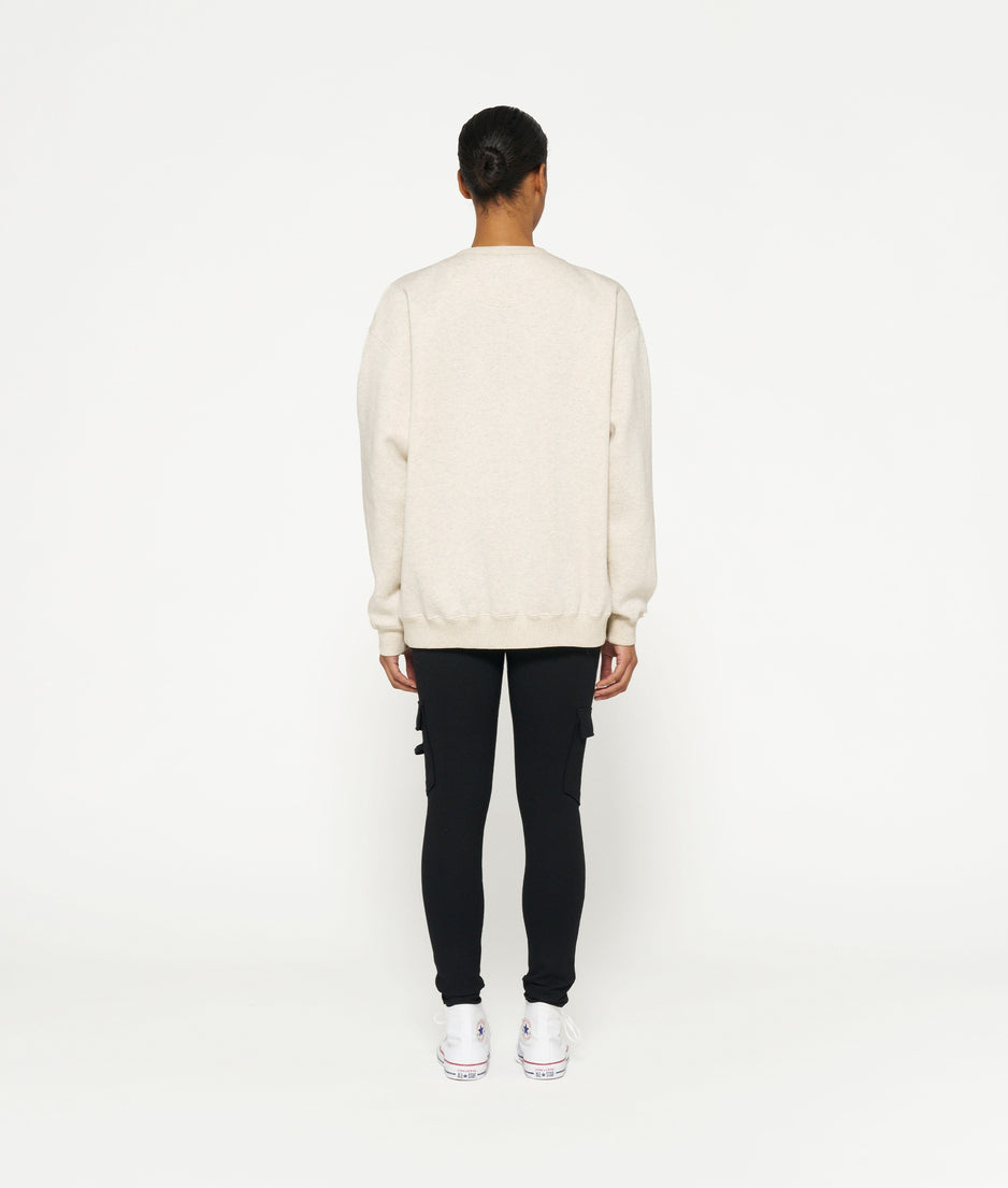 THE STATEMENT SWEATER | soft white melee