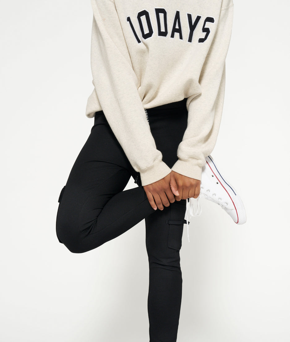 THE STATEMENT SWEATER | soft white melee
