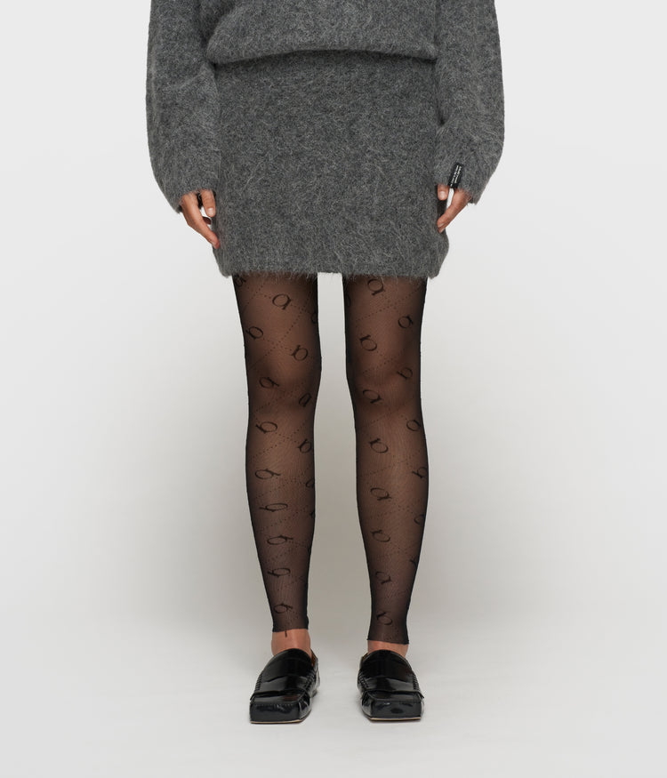 leggings monogram | black