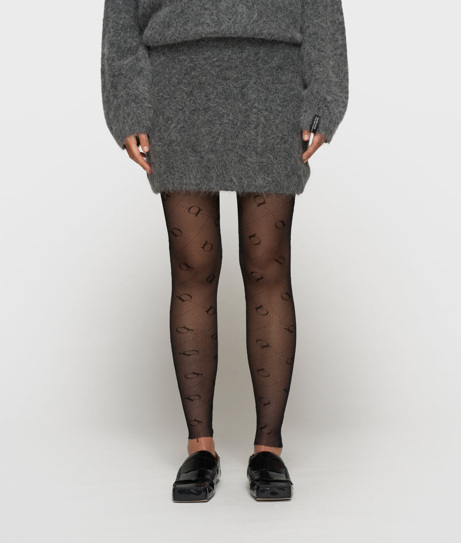 leggings monogram | black