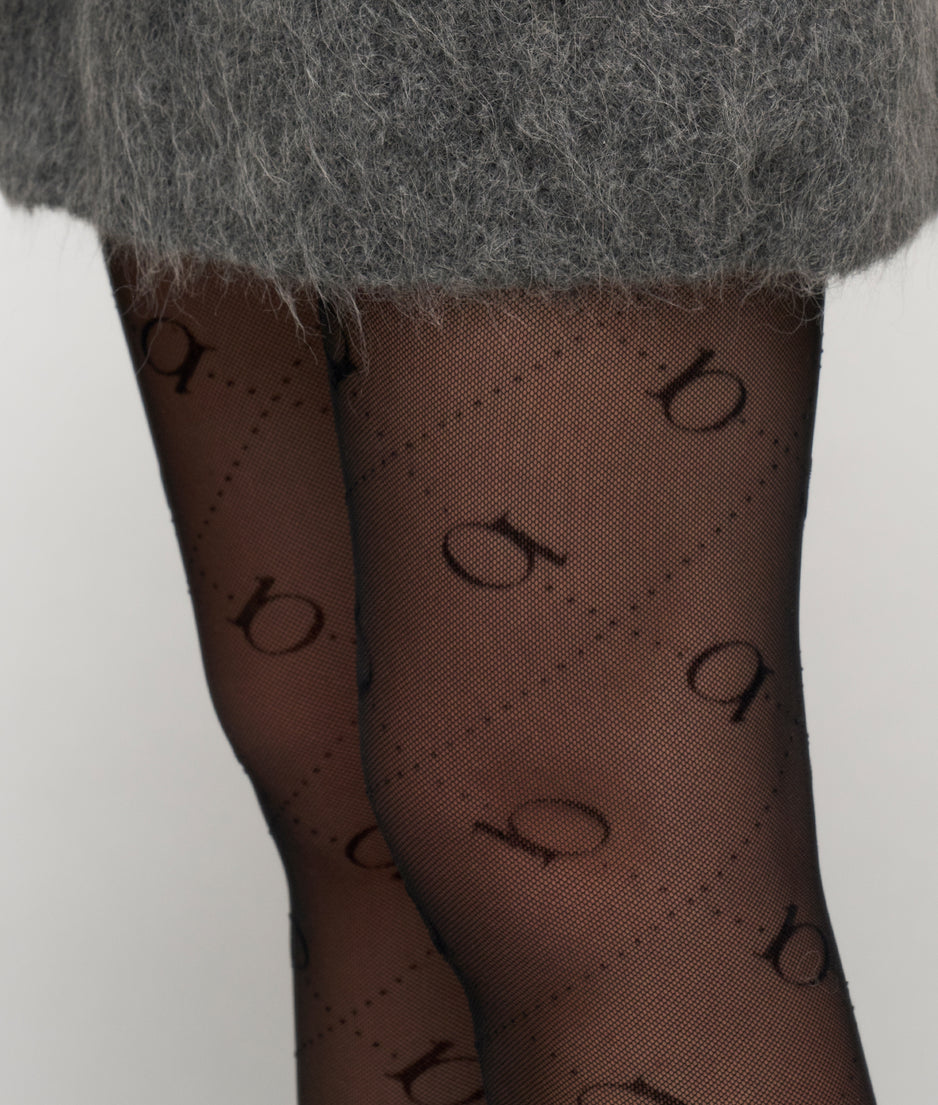 leggings monogram | black