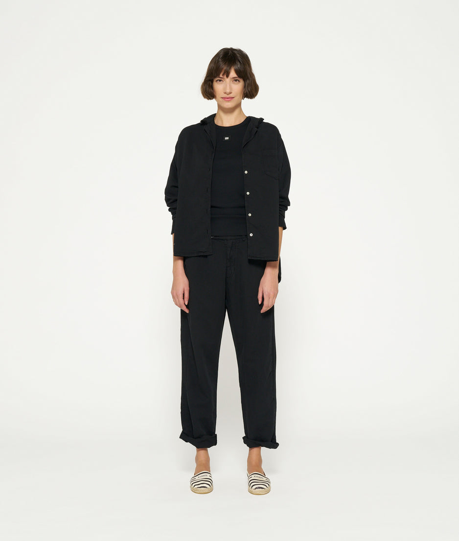 woven shirt | black