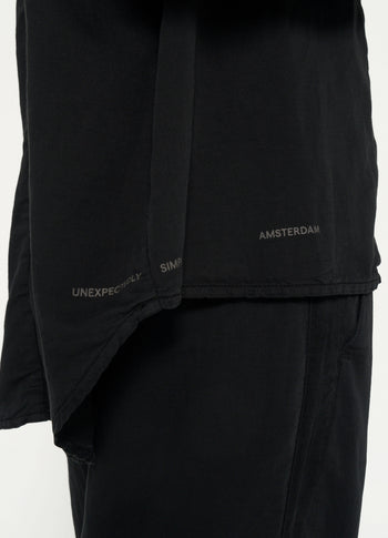 woven shirt | black