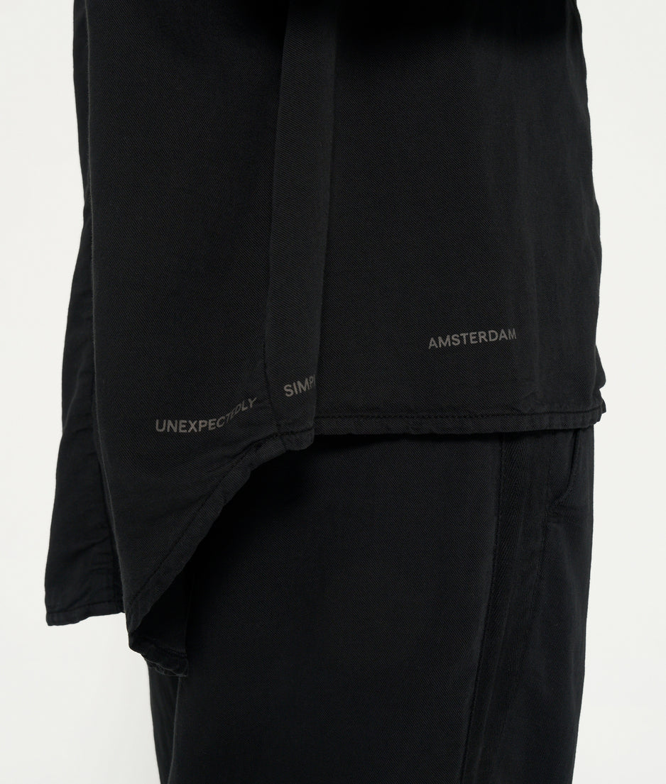 woven shirt | black