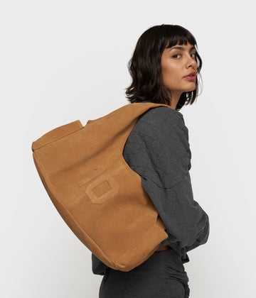 suede shoulder bag | suede