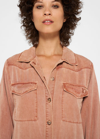 worker jumpsuit | saddle brown