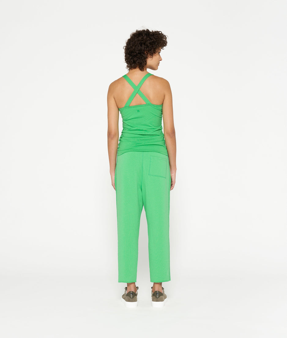 side panel jogger | apple green