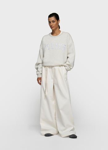 statement sweater | soft white melee