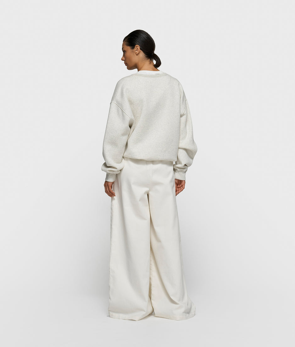 statement sweater | soft white melee