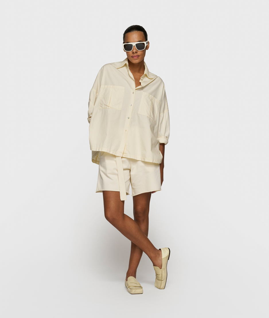 oversized shirt | soft vanilla