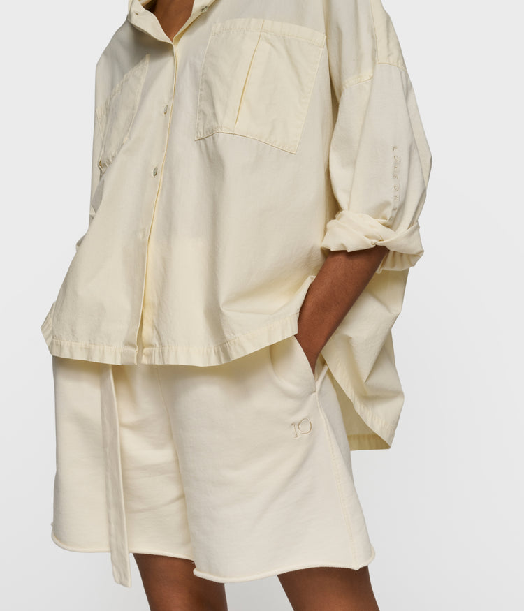 oversized shirt | soft vanilla