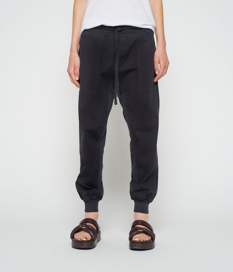 woven pants | grey raven