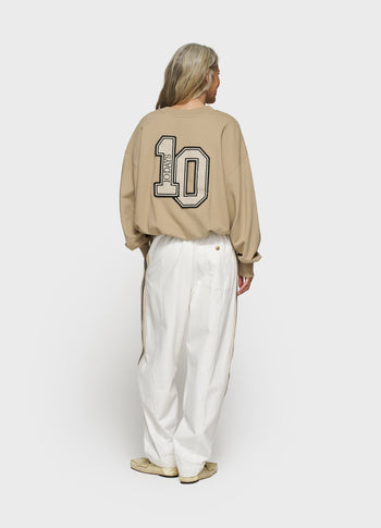 pleated sweater 10 | earth