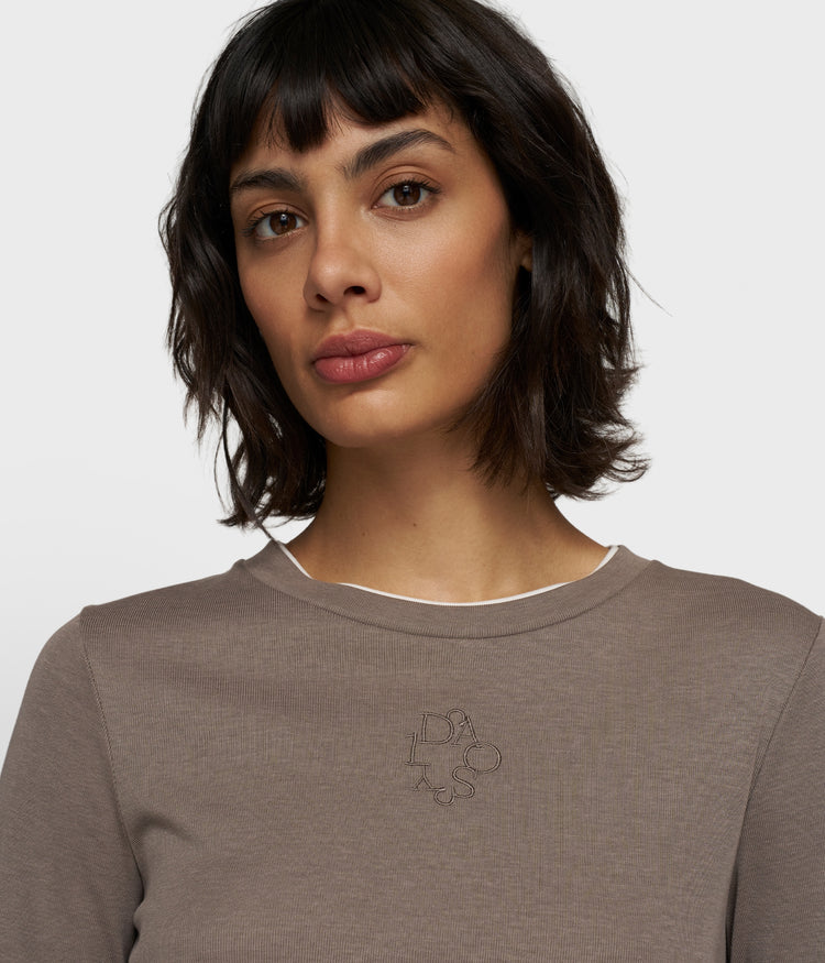 long sleeve tee rib | moonrock