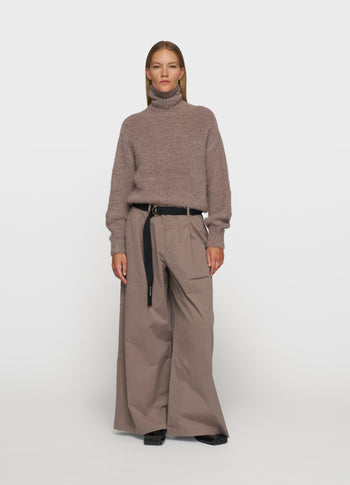 wide pants twill | moonrock