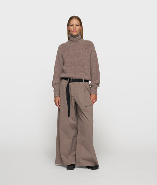 wide pants twill | moonrock | 10DAYS | Official Online Store