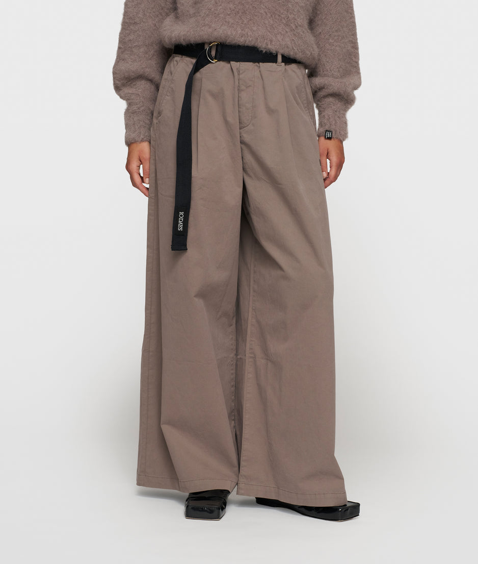 wide pants twill | moonrock