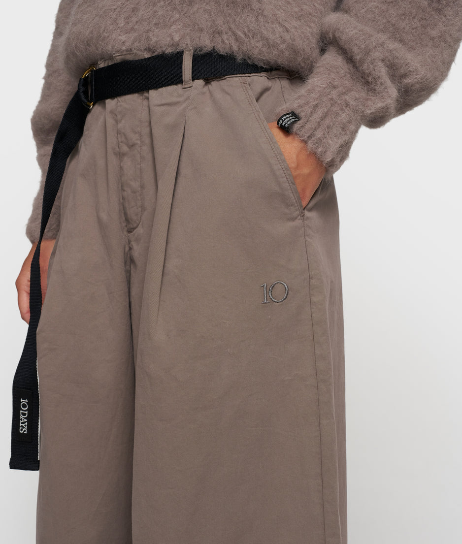 wide pants twill | moonrock