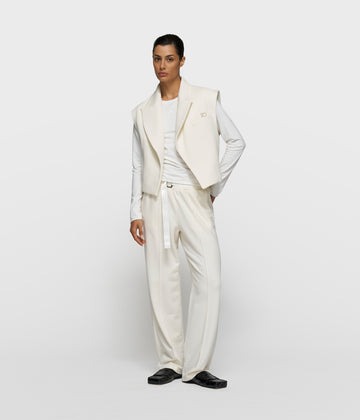 belt jogger | pearl