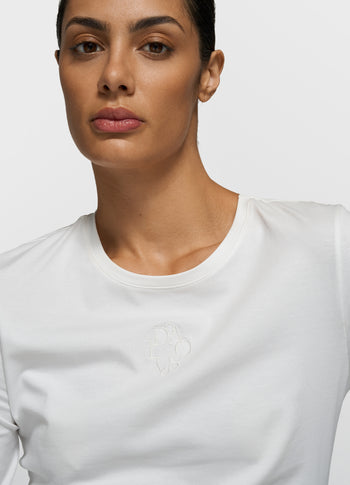 slim long sleeve tee | ecru