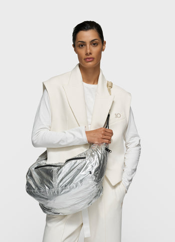 big banana bag | silver