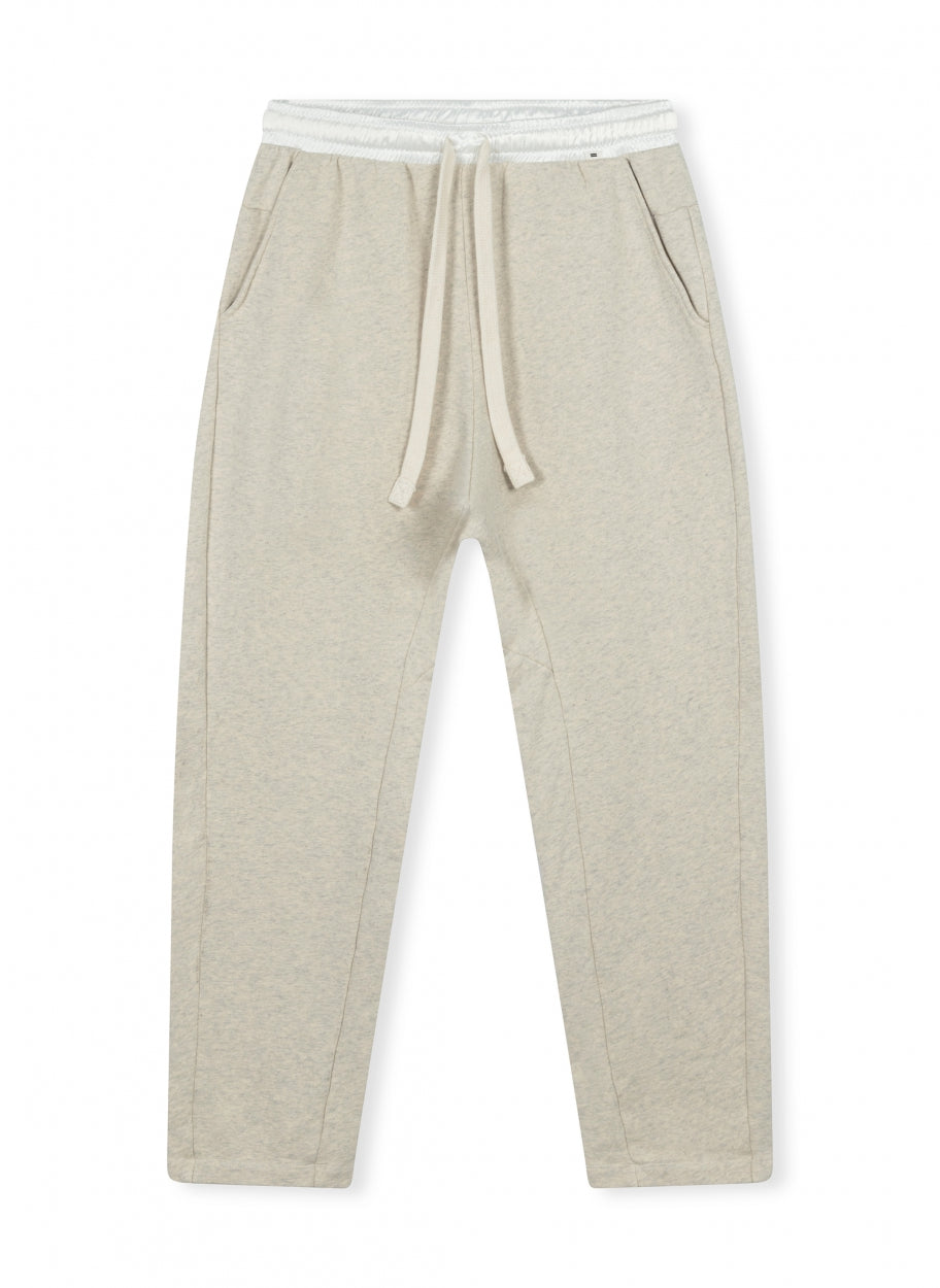 THE STATEMENT JOGGER | soft white melee