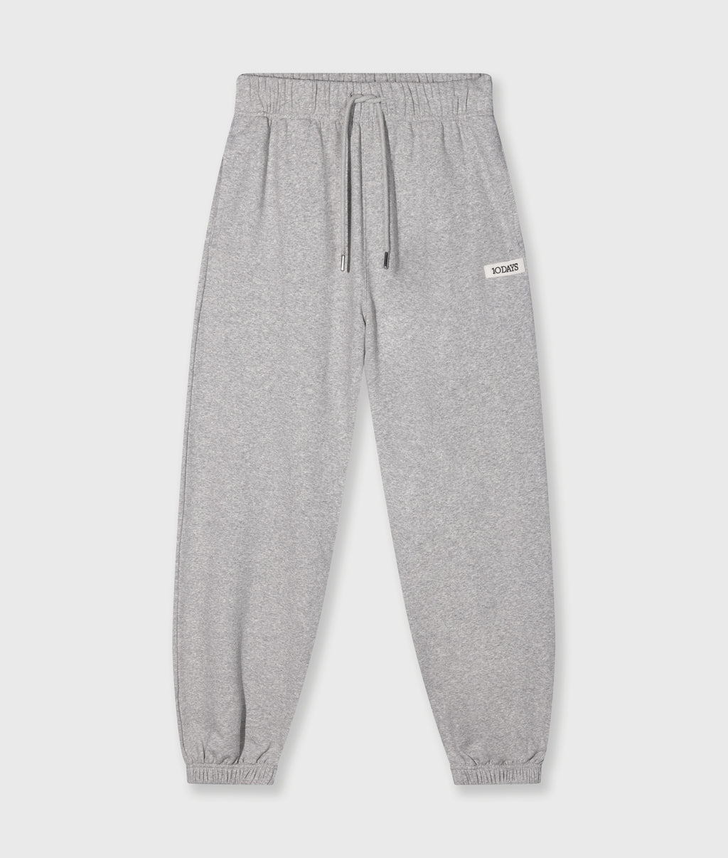 THE BAR JOGGER FLEECE | light grey melee