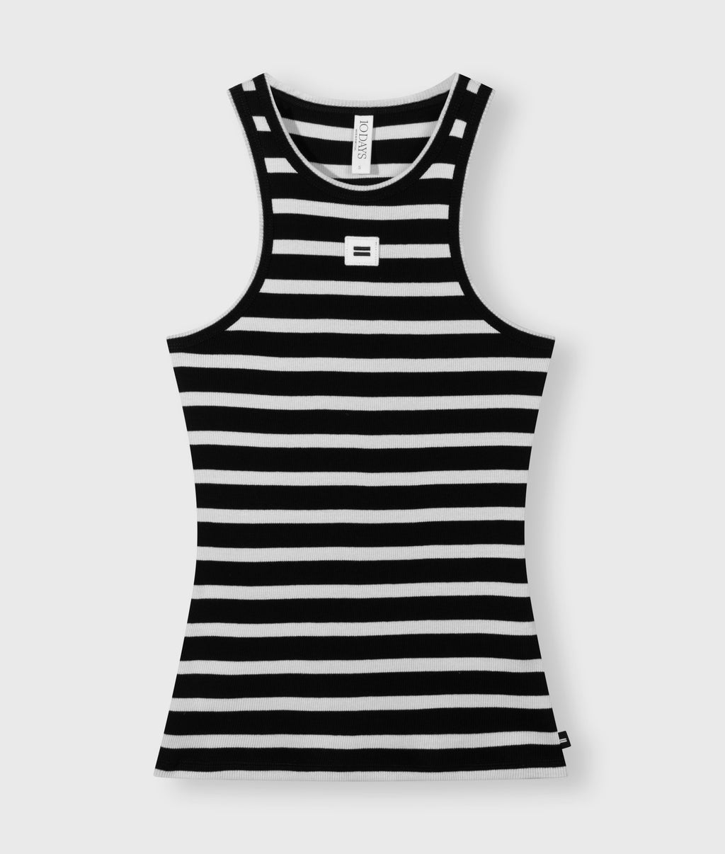 THE TANK TOP STRIPES | black/white