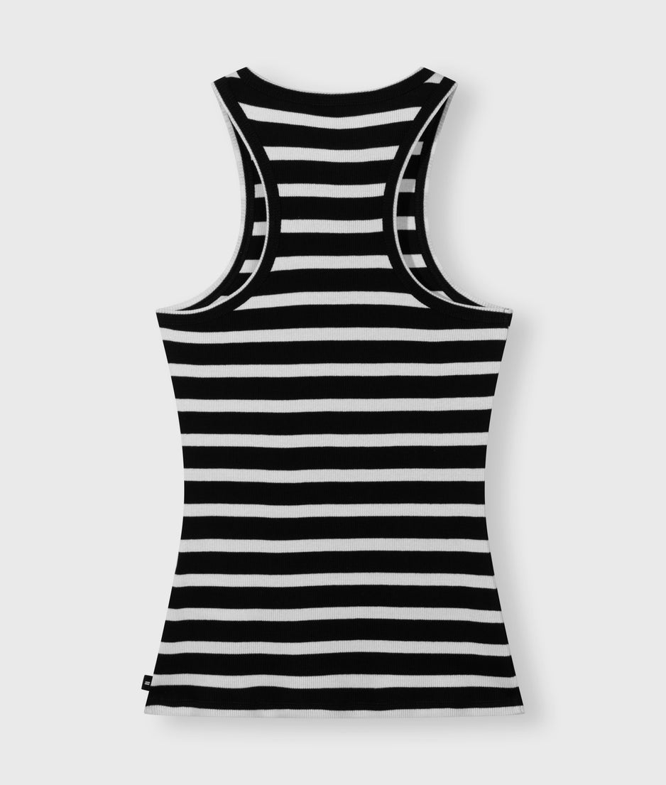 THE TANK TOP STRIPES | black/white