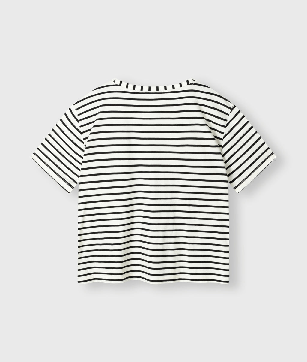 THE TEE STRIPES | white/black