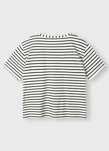 THE TEE STRIPES | white/black