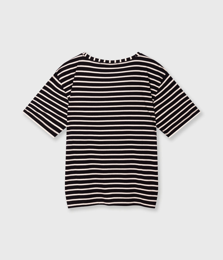 THE TEE STRIPES | black/white