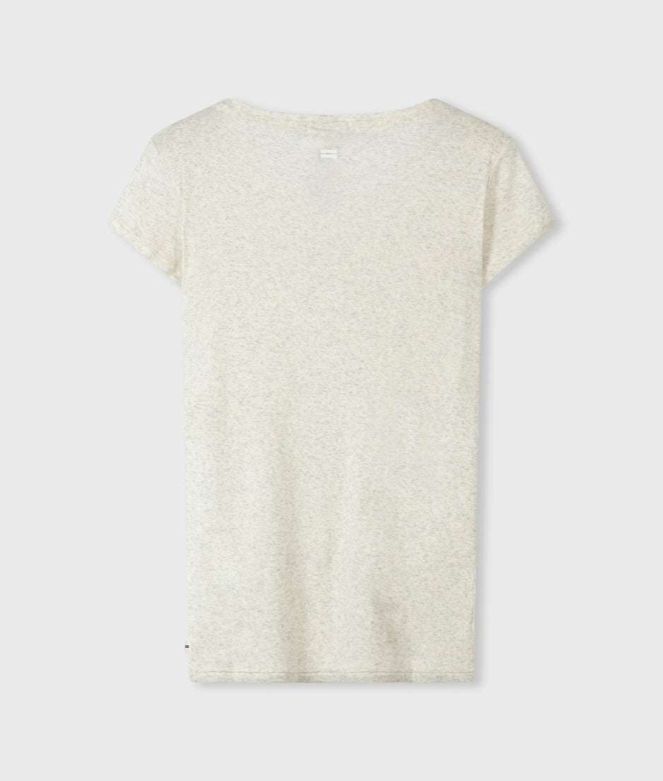 THE SLIM FIT TEE | soft white melee