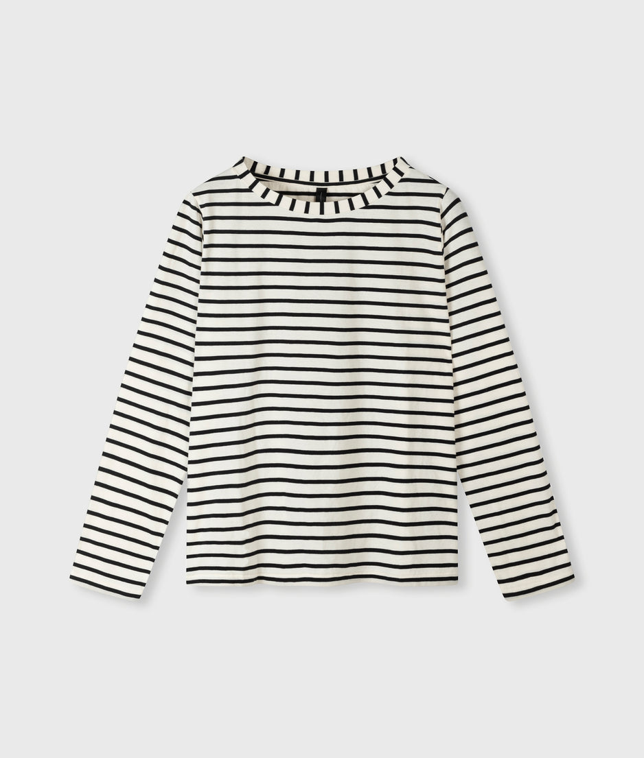 THE LONGSLEEVE STRIPE | white/black