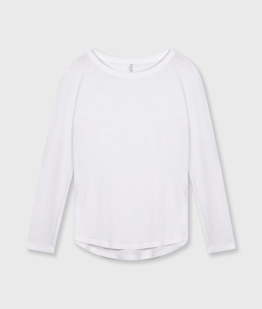 THE LONG SLEEVE TEE | white
