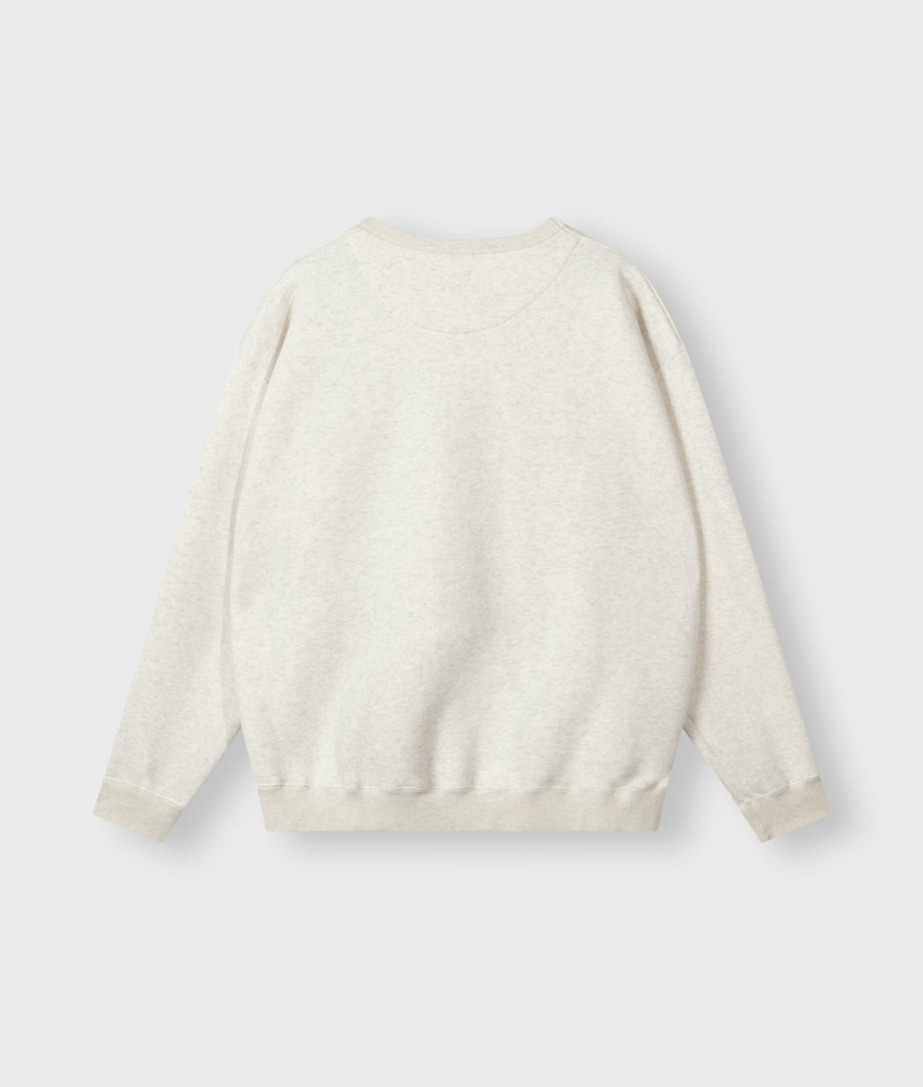 THE STATEMENT SWEATER | soft white melee
