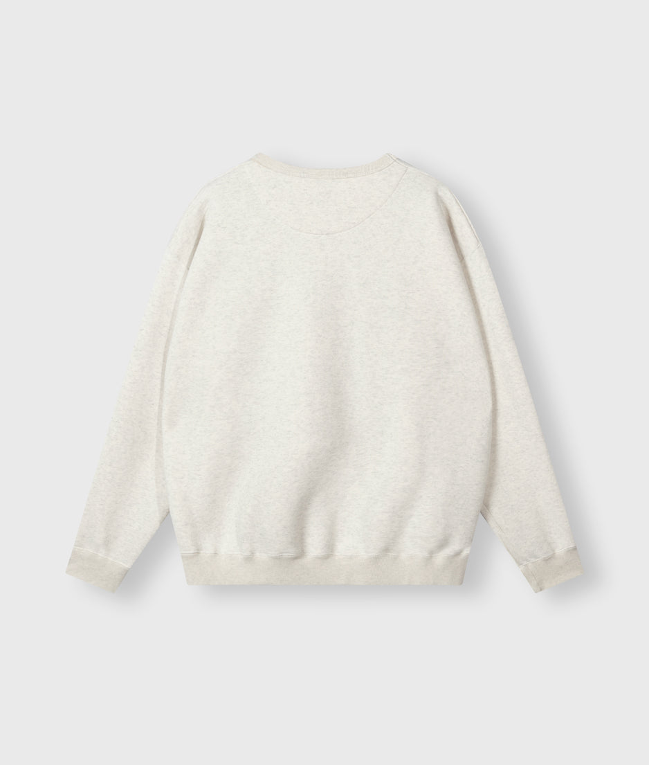 THE STATEMENT SWEATER | soft white melee