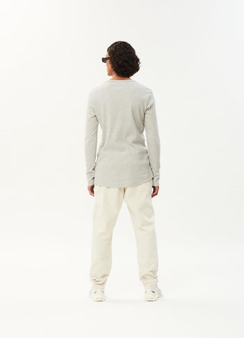 Alex rib jersey tee | light grey melee