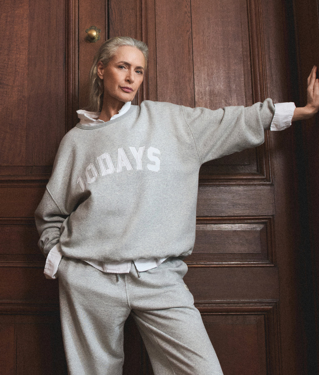 THE STATEMENT SWEATER | light grey melee