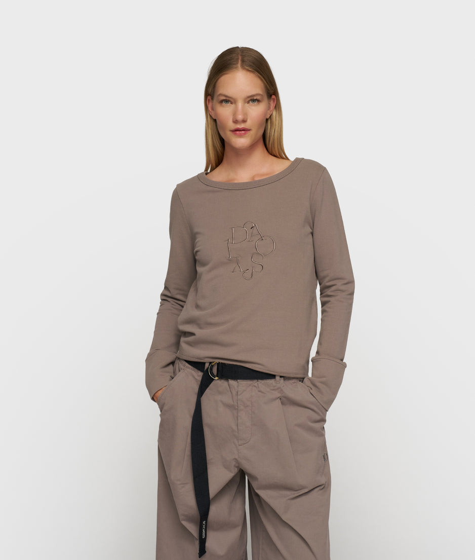 easy logo sweater | moonrock