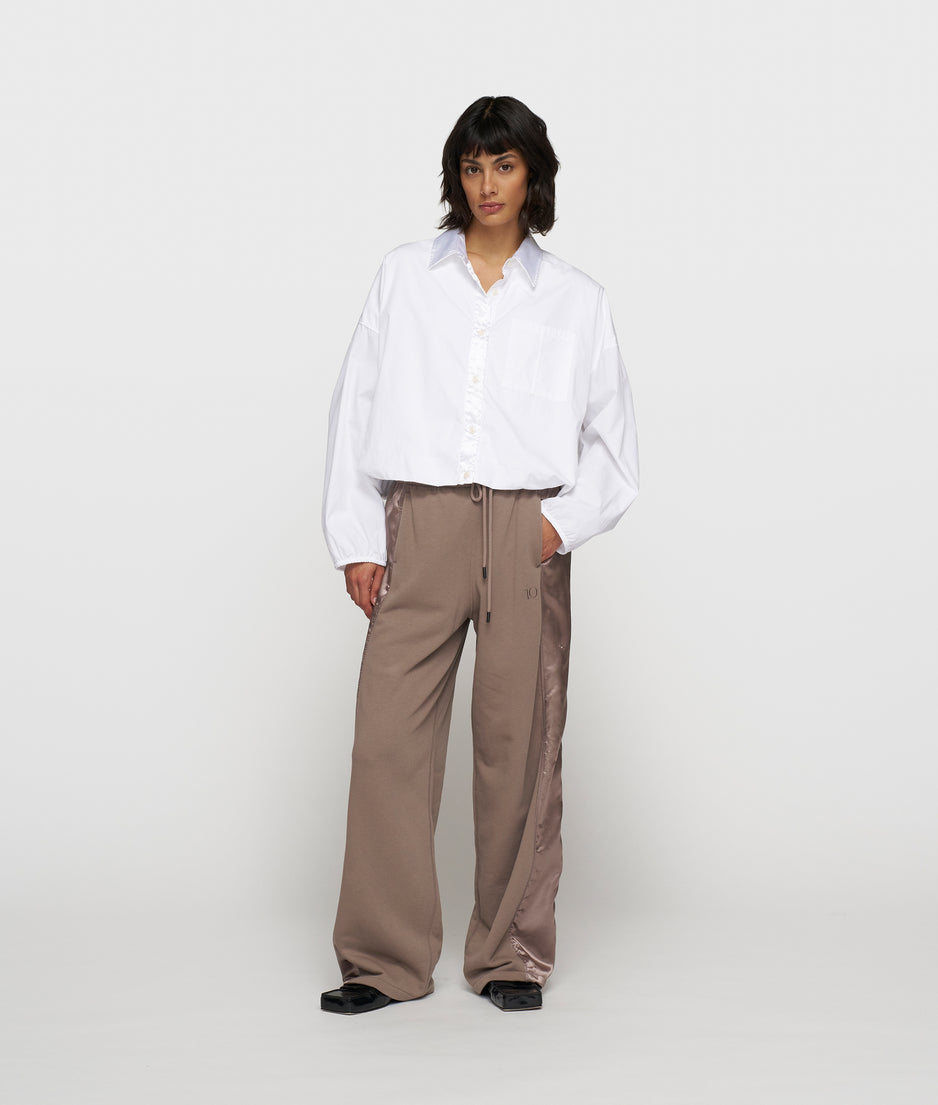 western jogger satin | moonrock