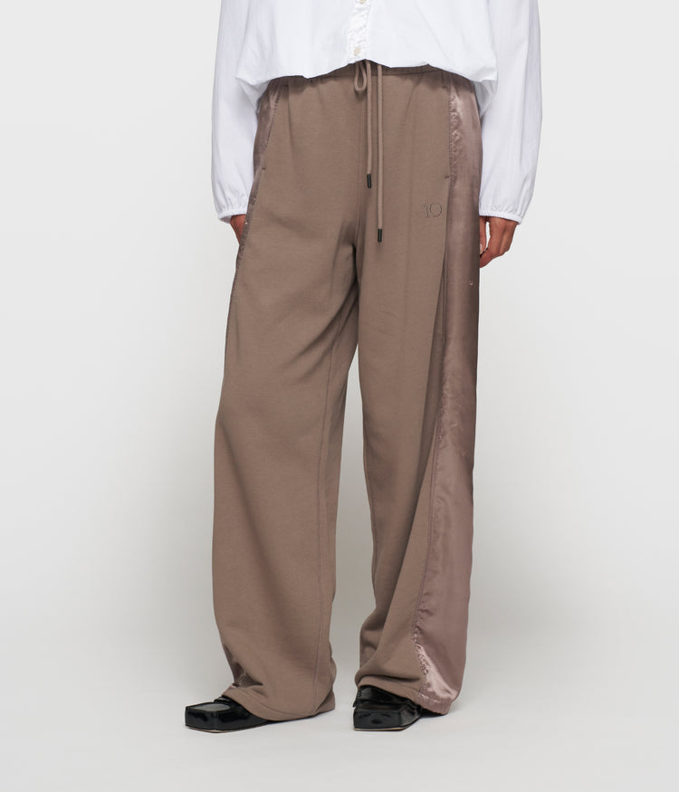 western jogger satin | moonrock