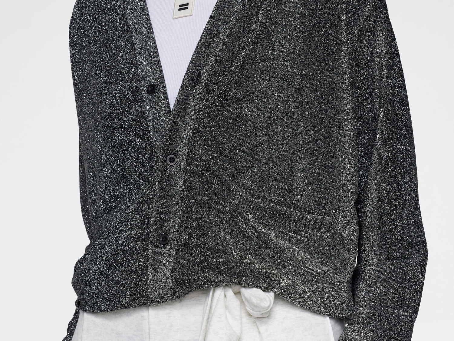 cardigan glitter | black