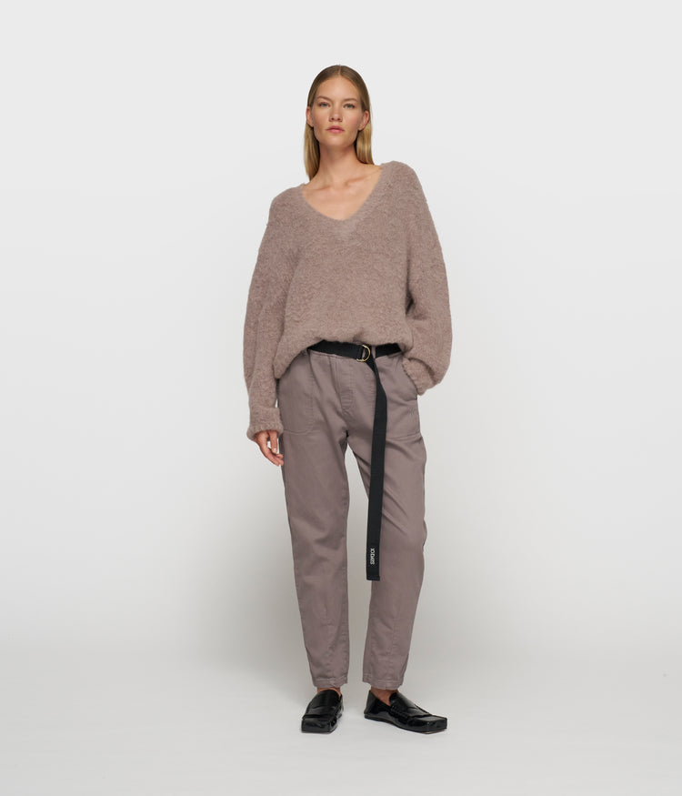 belted pants jog | moonrock