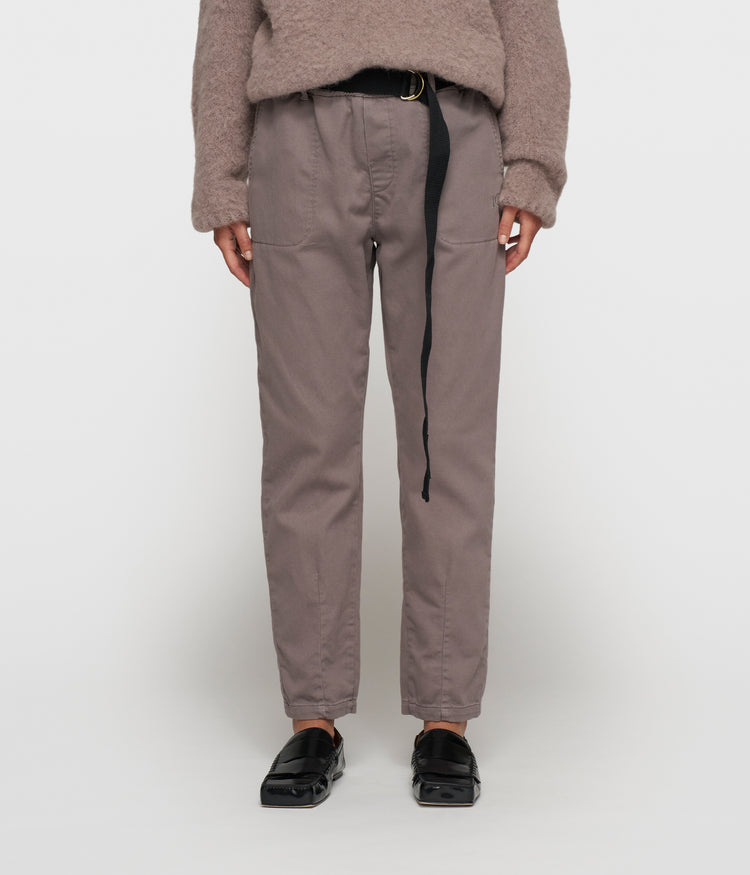 belted pants jog | moonrock