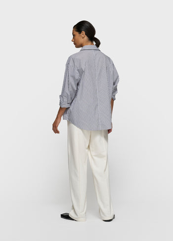 shirt stripes | white/charcoal