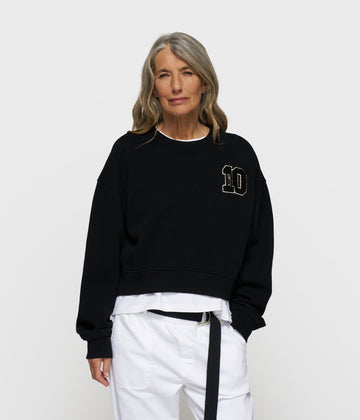 cropped sweater 10 | black